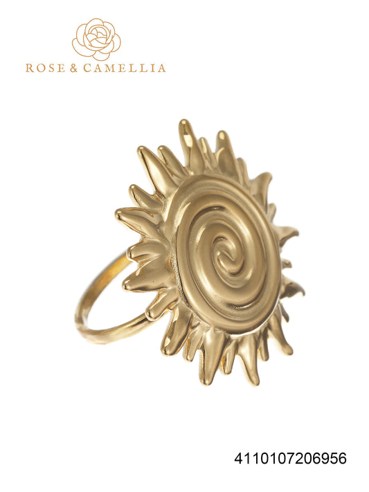 Sieraden Rose & Camellia Ring Goud