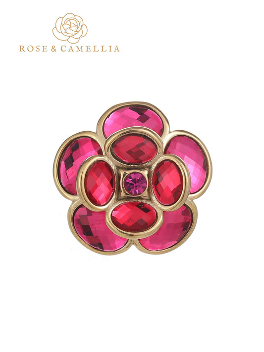 Sieraden Rose & Camellia Broche Vintage Collectie