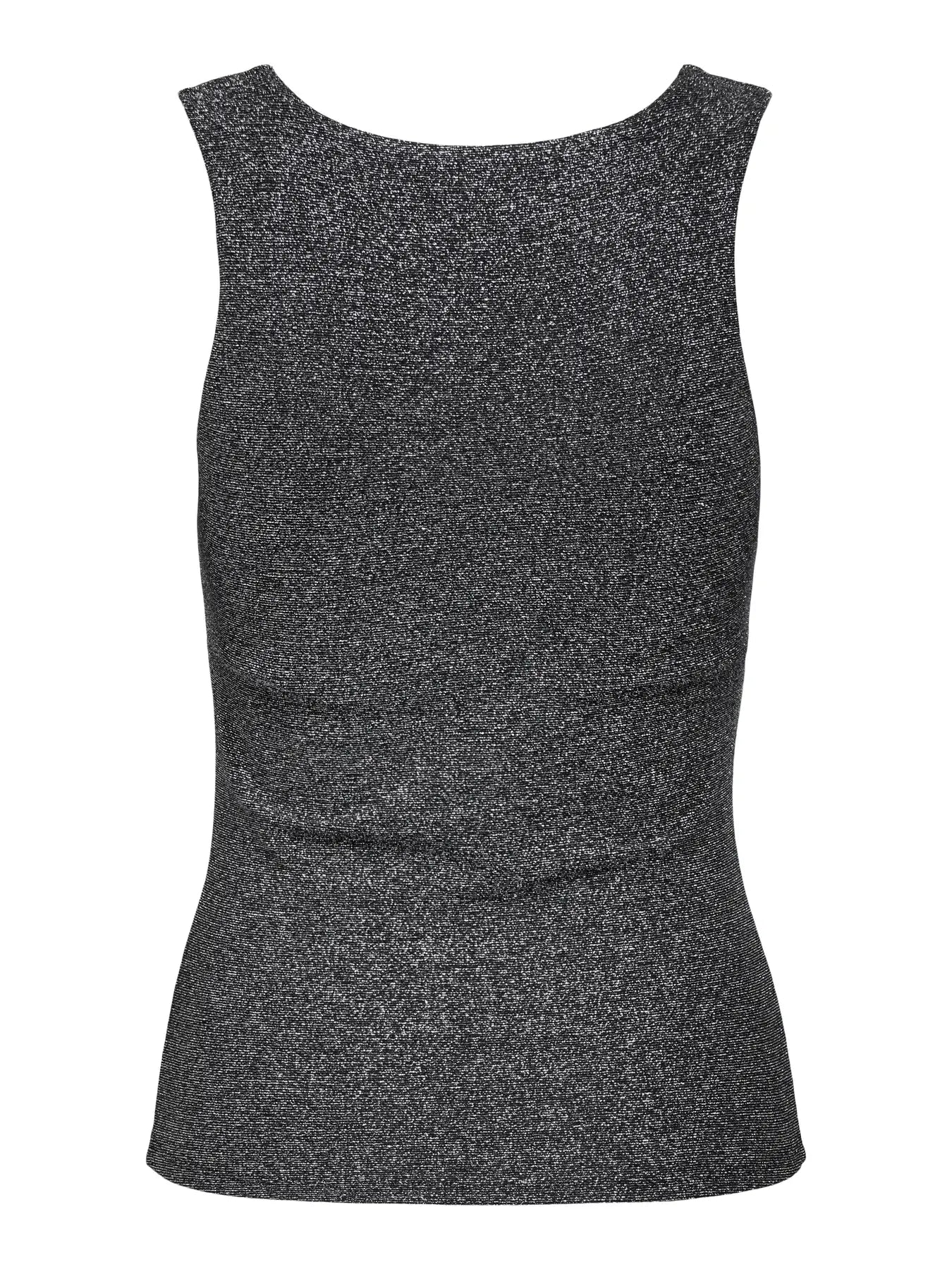 Only Dames Glitter Top, LEA, Black Silver glitter