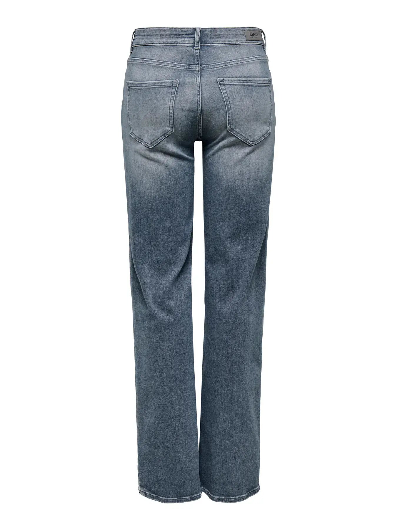Only Dames Jeans, BLUSH, Mid Straight, Special Blue Grey Denim
