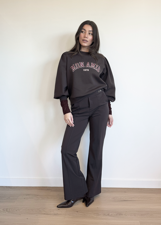Lady Day Sweater, MON AMIE, Dark Brown