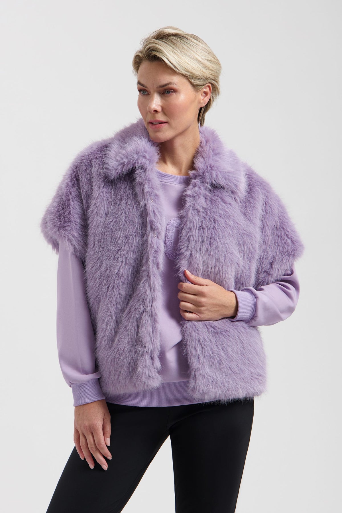 Lady Day, Sweater, AMOUR, Ice purple