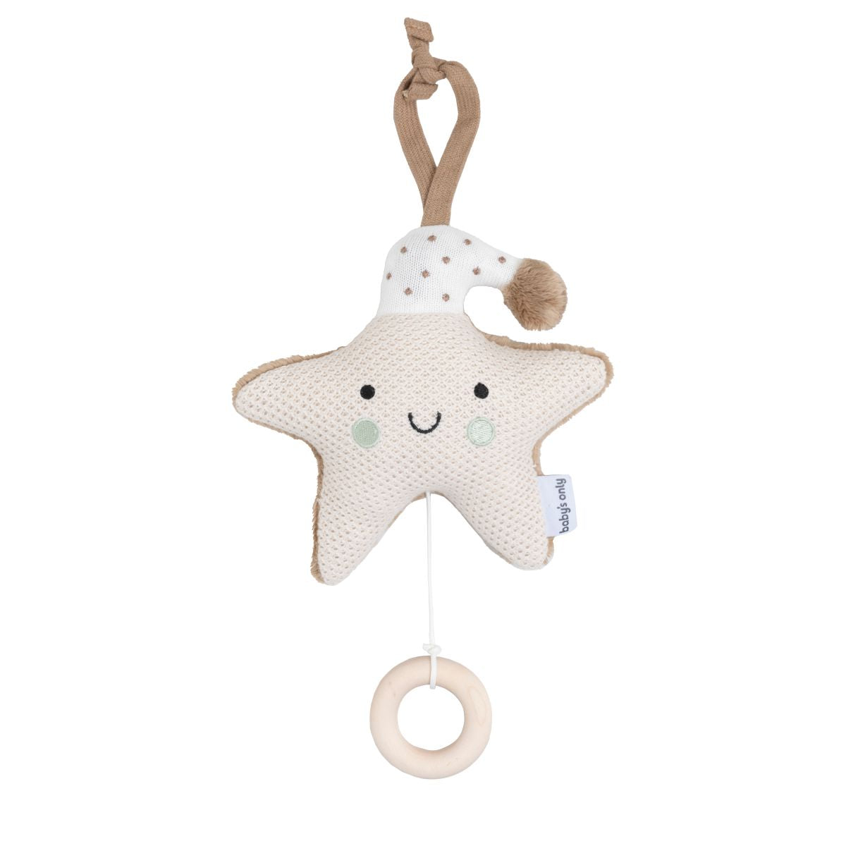 Baby's Only, Muziekdoosje ster, Heaven clay/warm linen