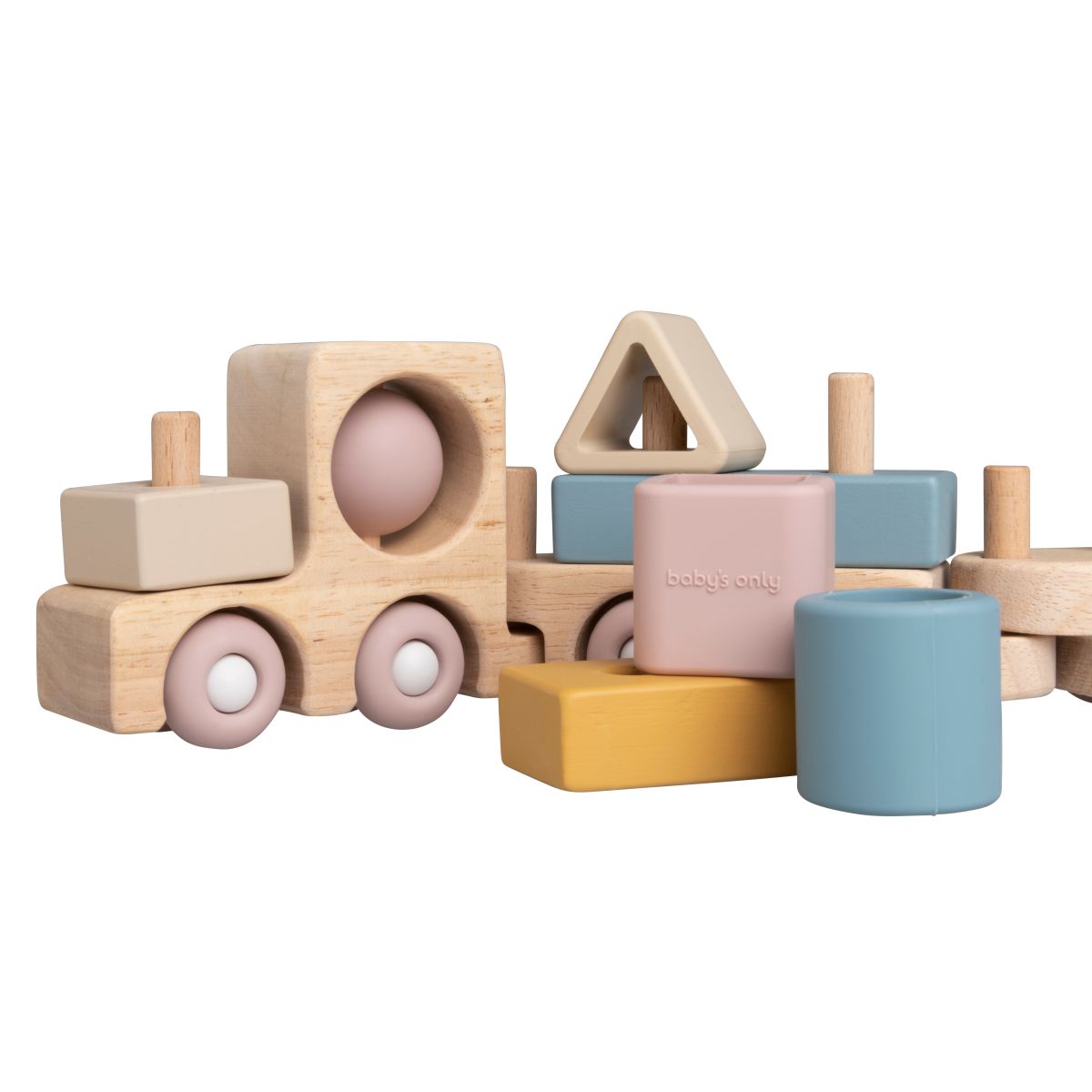 Baby's Only, Houten speelgoedtrein, opal