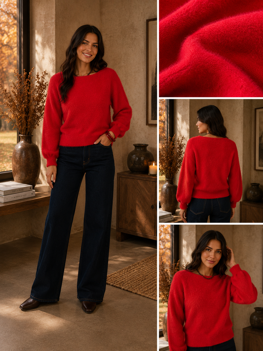 Garcia, Dames, Trui, Red Petal