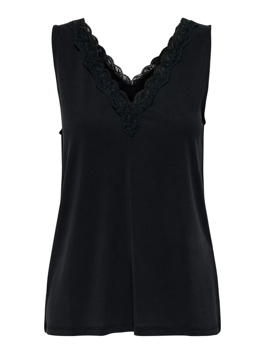 Only dames Top, FREE, Black