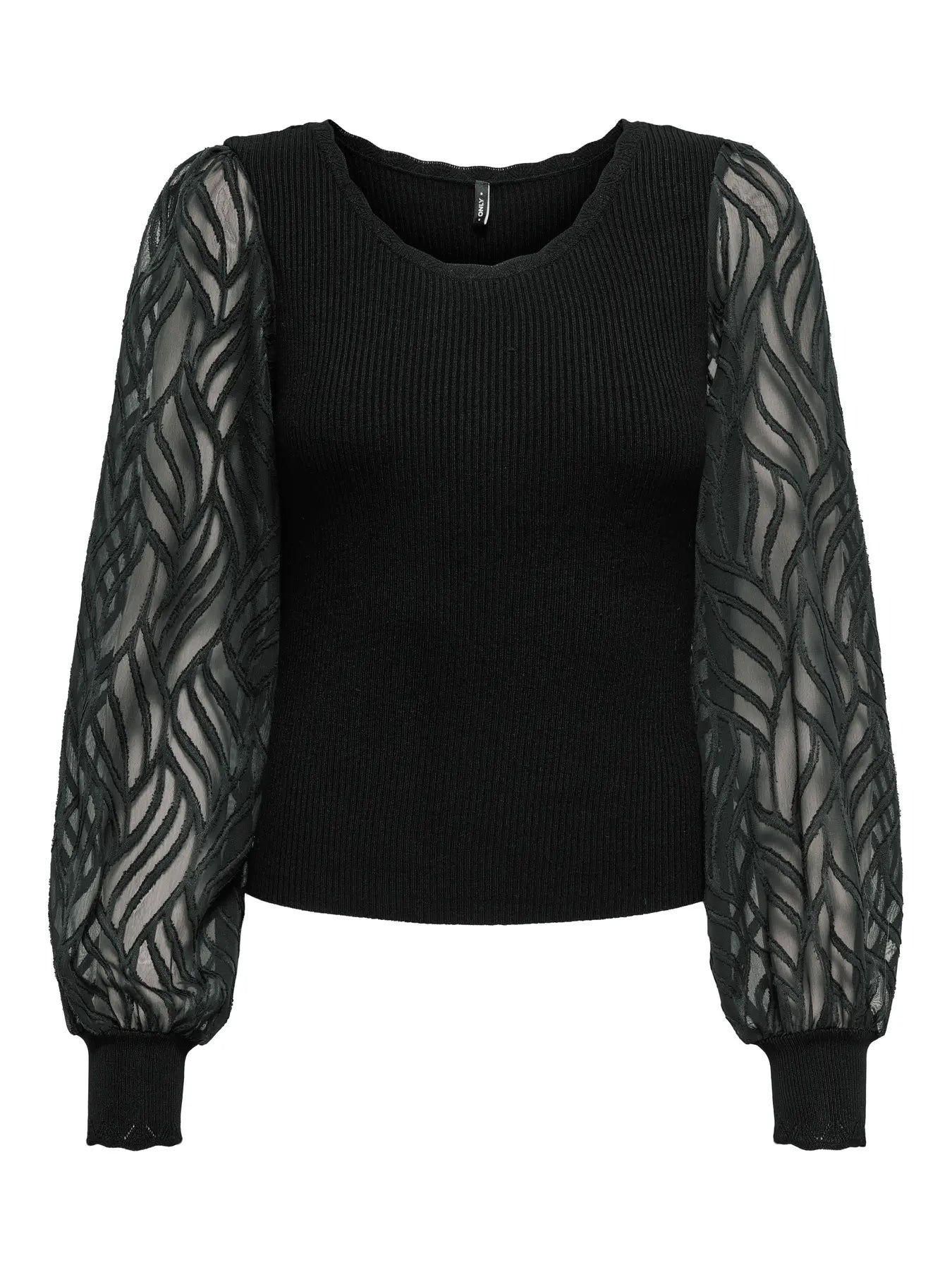 Only Pullover, JULIE RIB Mix, Zwart