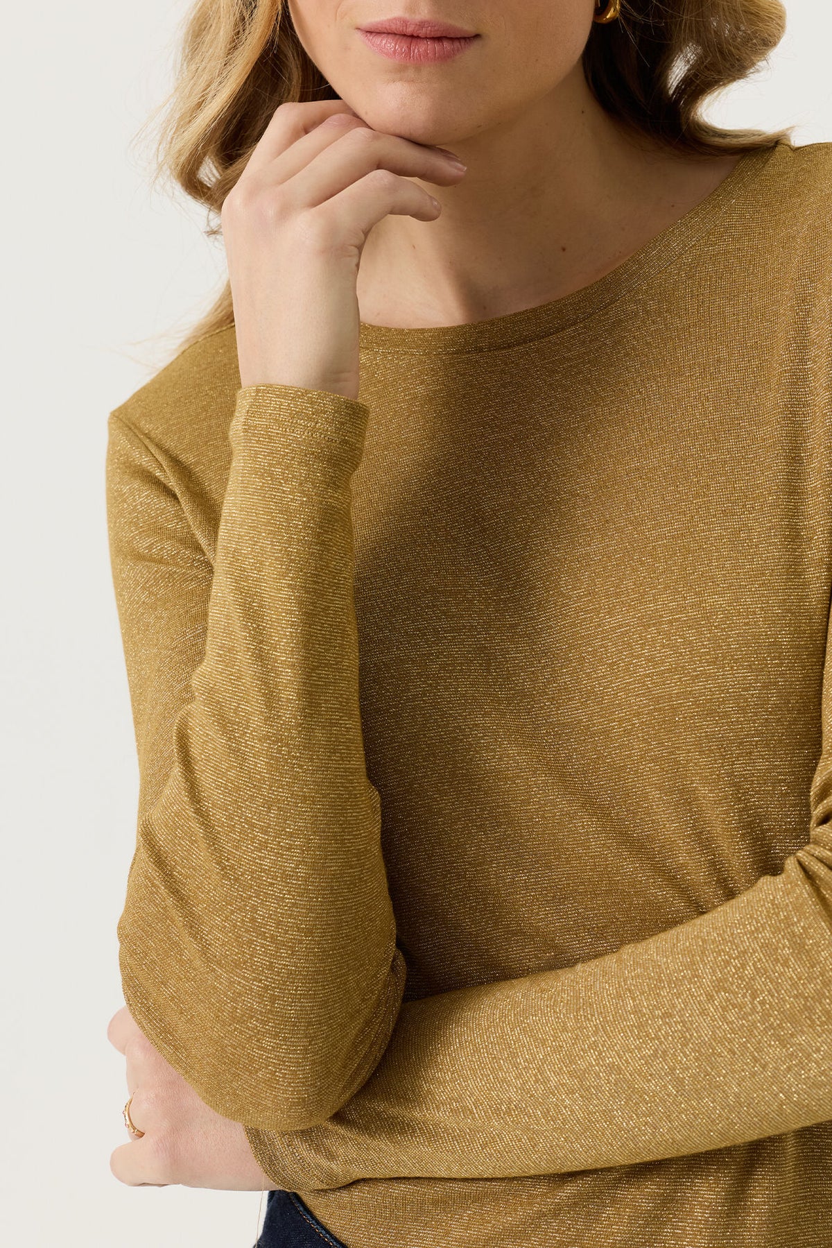 Garcia, Dames , Longsleeve, Golden Ochre