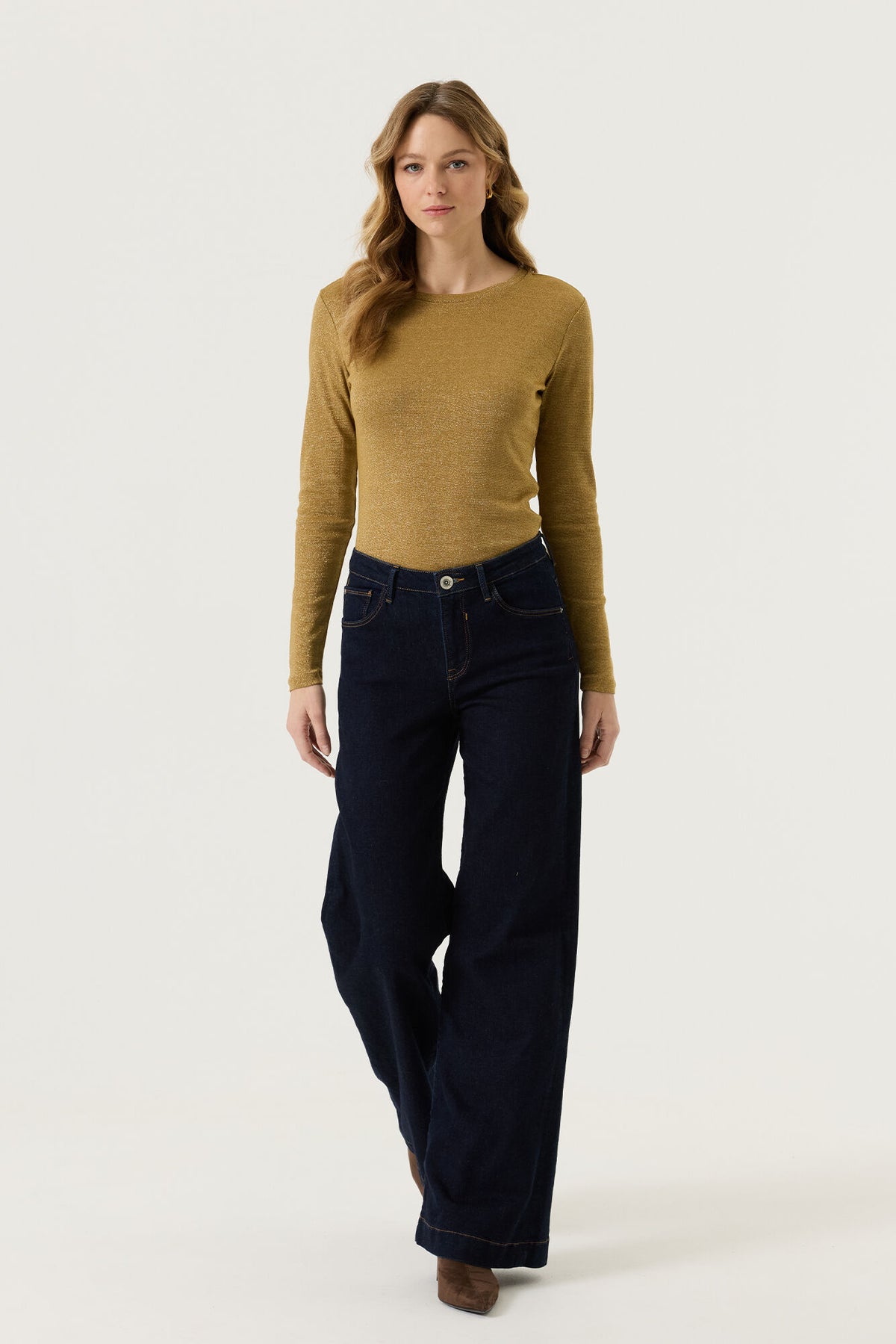 Garcia, Dames , Longsleeve, Golden Ochre