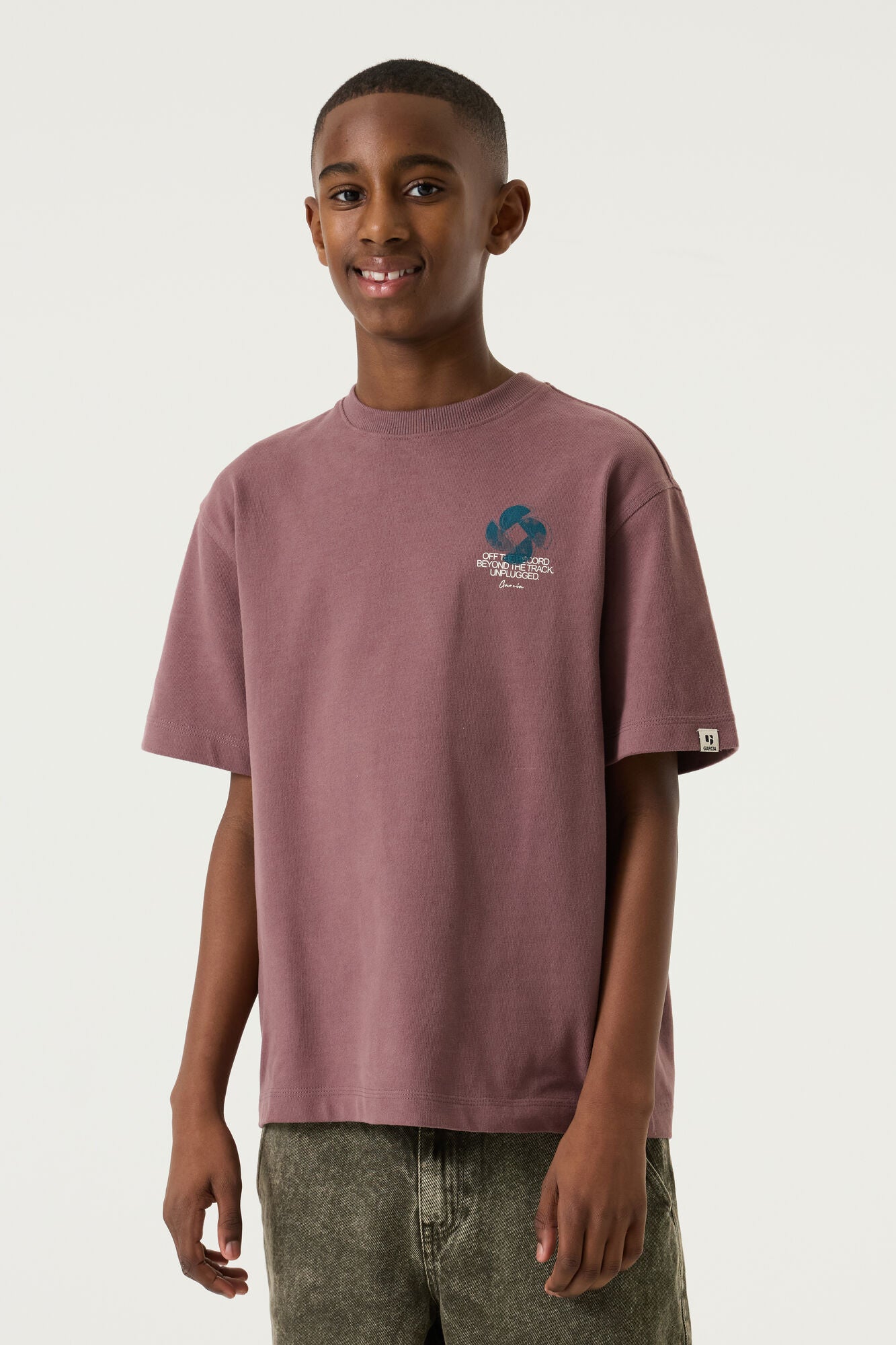 Garcia Jongens T-shirt, DUSK MAUVE