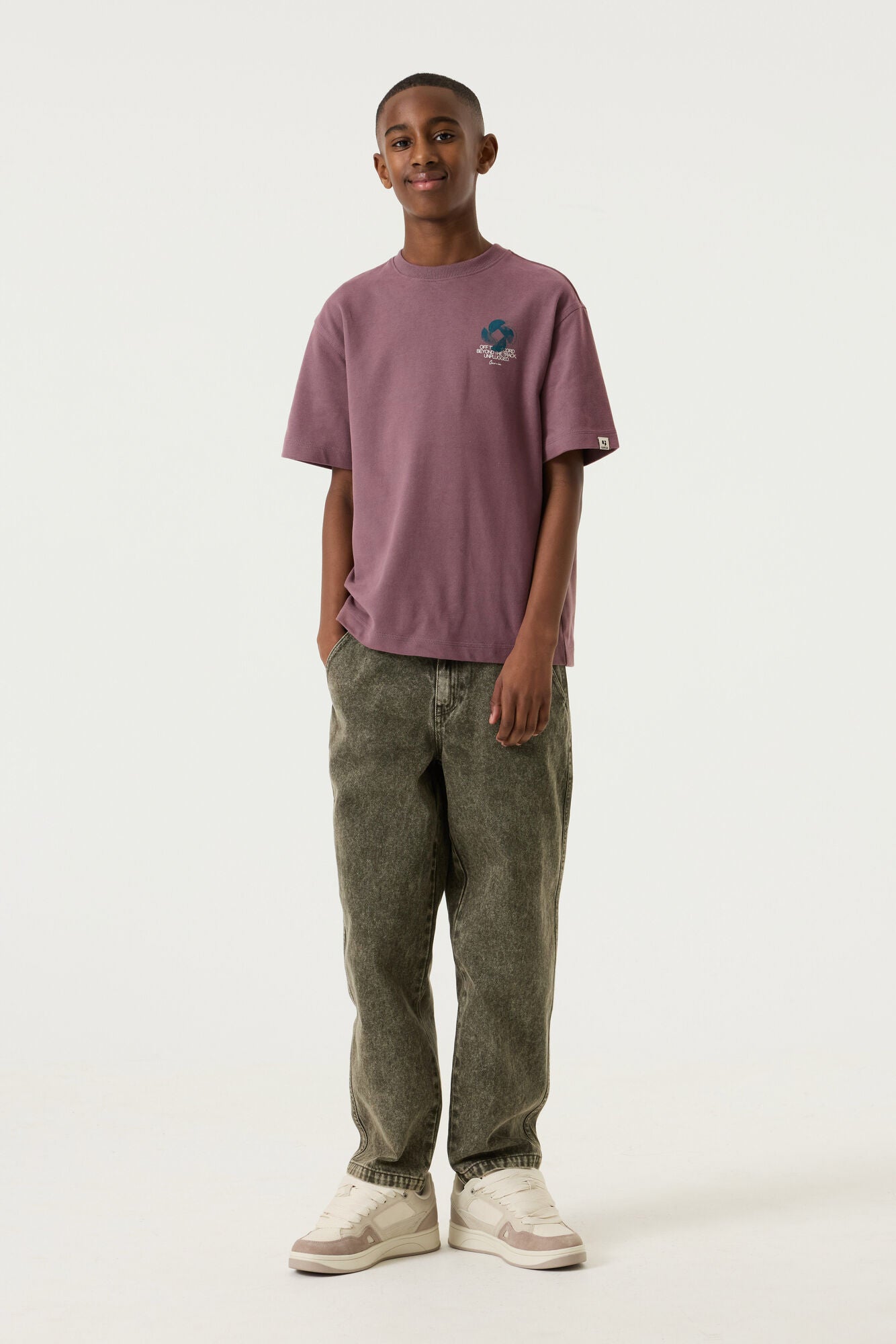 Garcia Jongens T-shirt, DUSK MAUVE