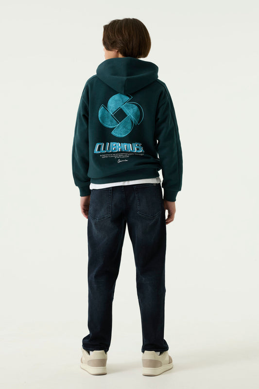 Garcia Jongens, Hoodie, JADED TEAL