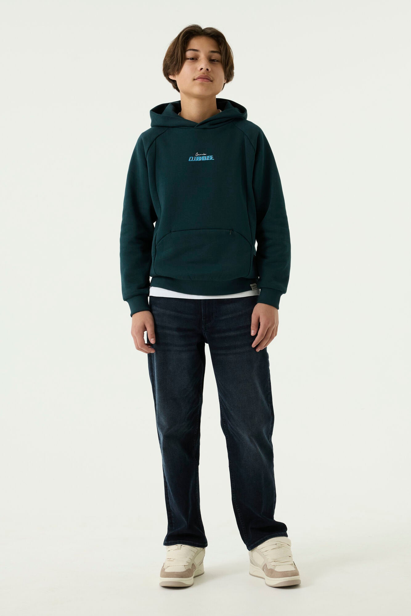 Garcia Jongens, Hoodie, JADED TEAL