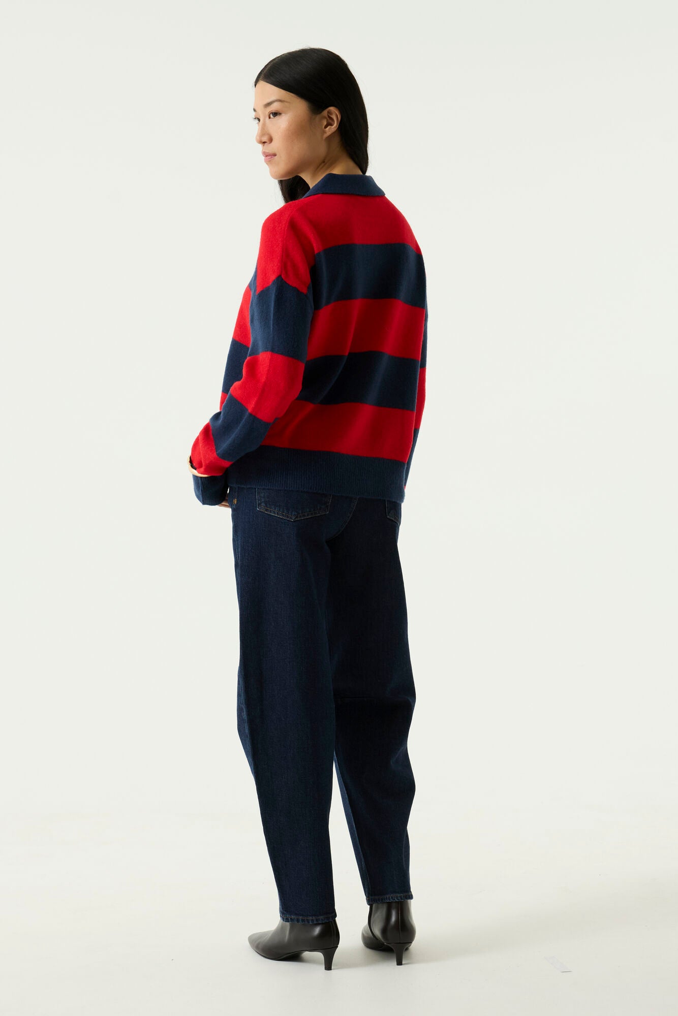 Garcia, Dames, Polo Sweater, Sapphire Mist
