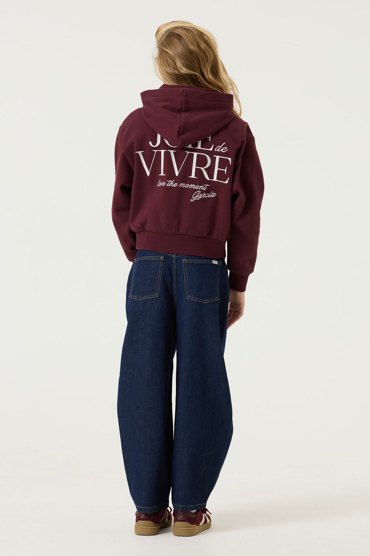 Garcia, Girls Hoodie, Black Cherry