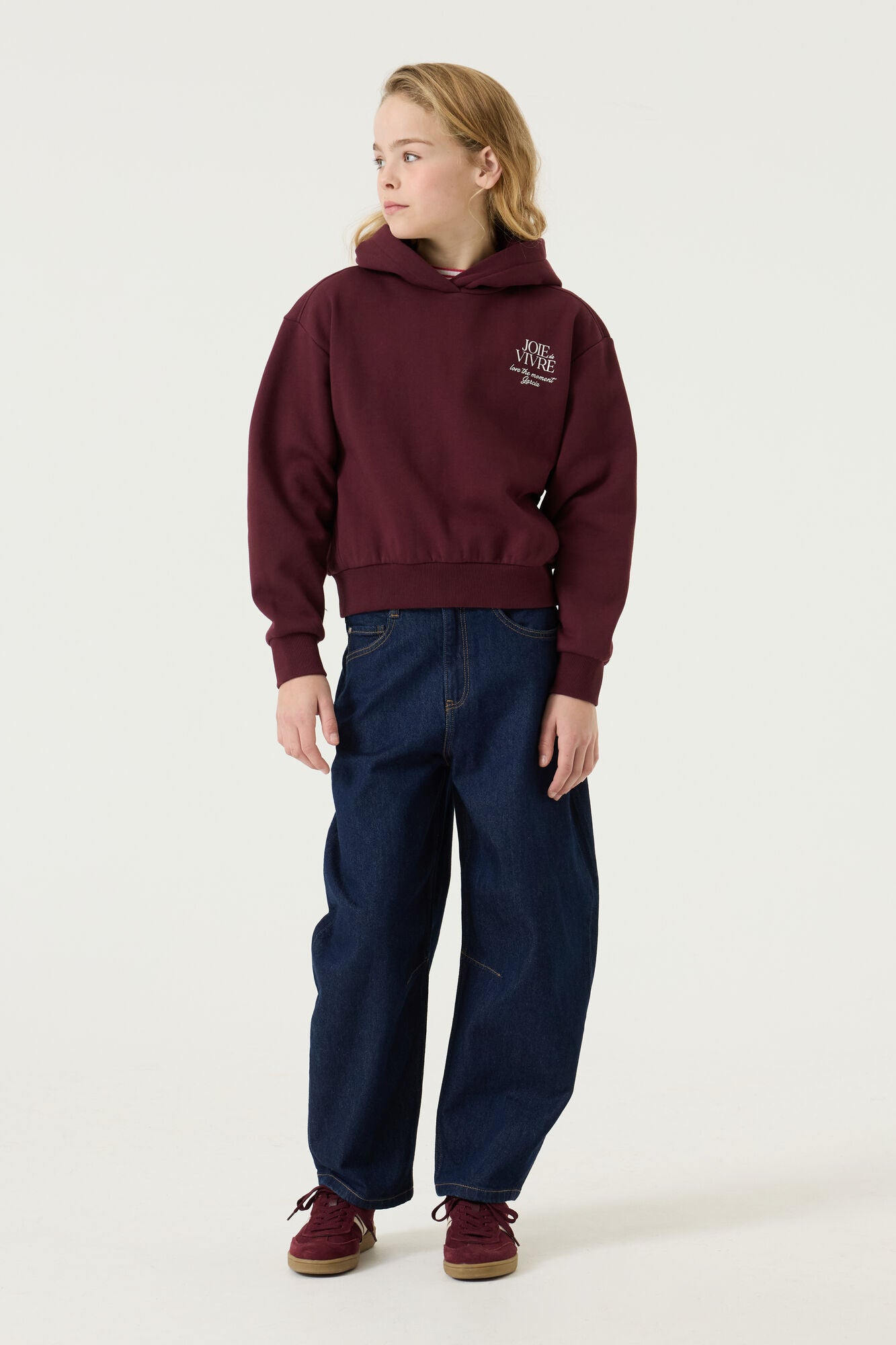 Garcia, Girls Hoodie, Black Cherry