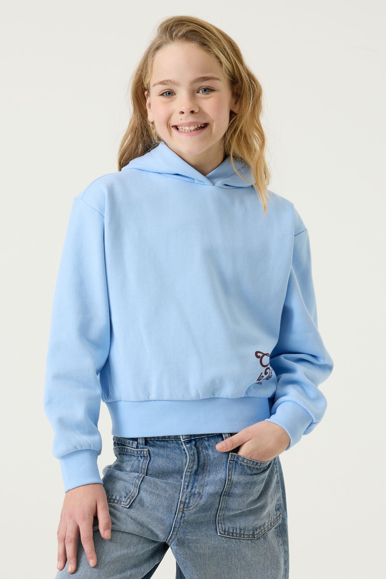 Garcia, Girls Hoodie, Alice Blue