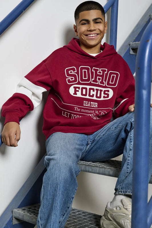 Kids Only & Son Hoodie, CATER, Tibetan Red SOHO