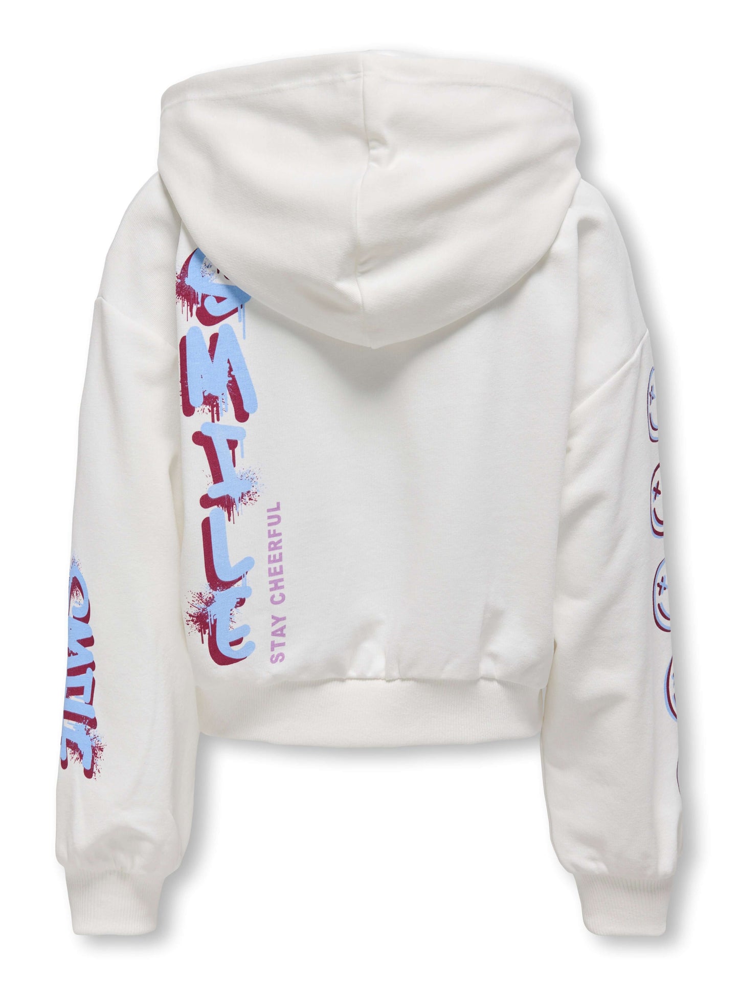 Kids Only Girls Hoodie  SMILE, White