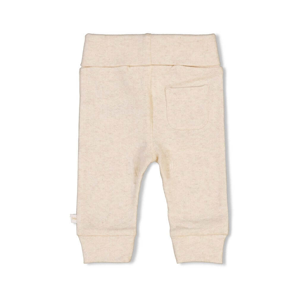 Feetje Broek Rib The Magic is in you Off White Melange