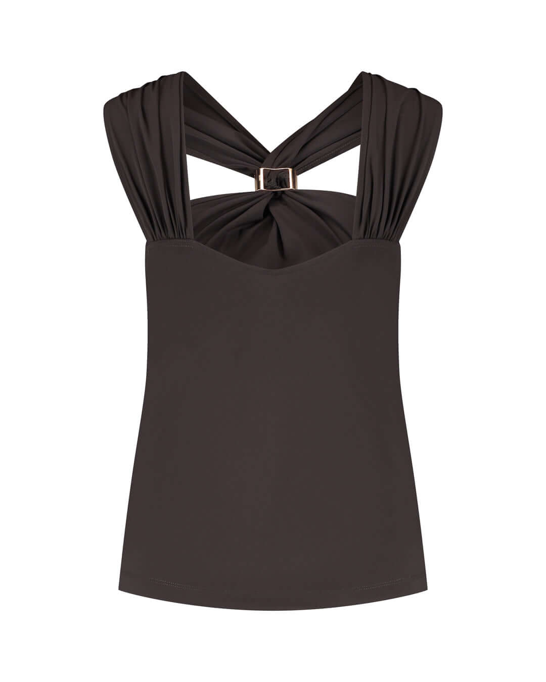 Lady Day Top NATALIE, Dark brown