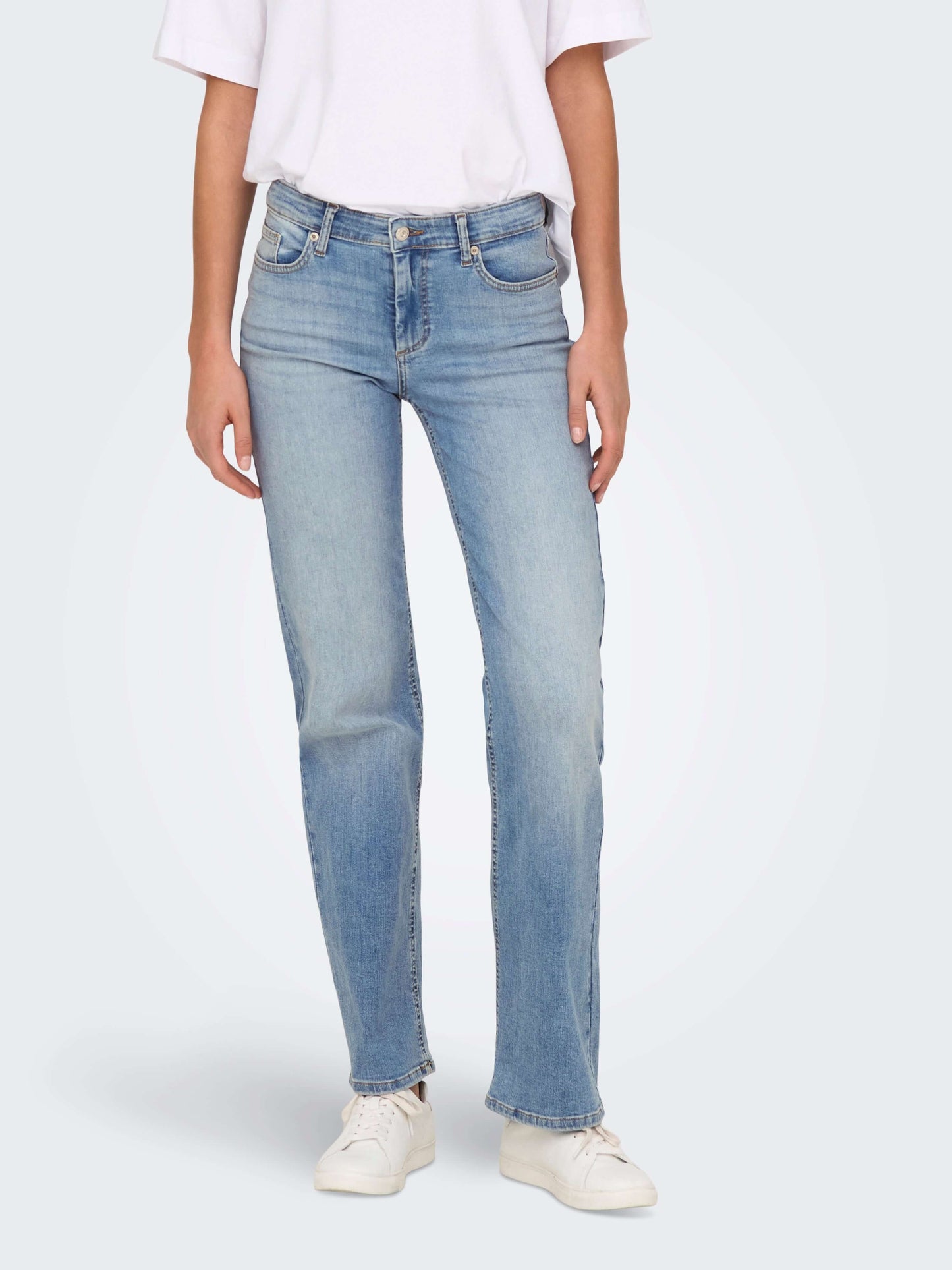 Only Dames Jeans BLUSH Mid Straight