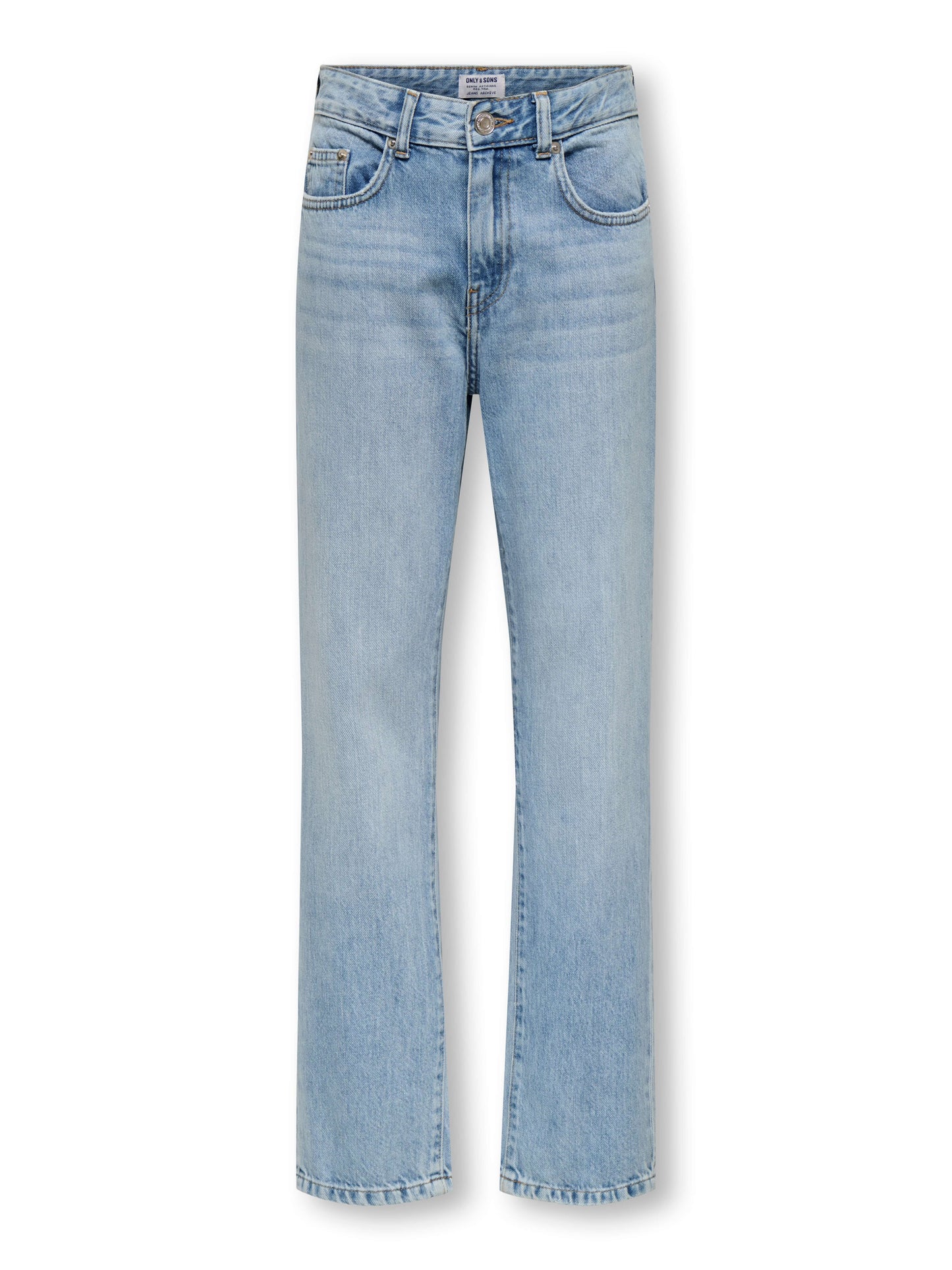 Kids Only Boys Jeans EDGE Straight, Light Blue Denim