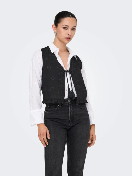 Only Dames Vest  JAKIRI, Black