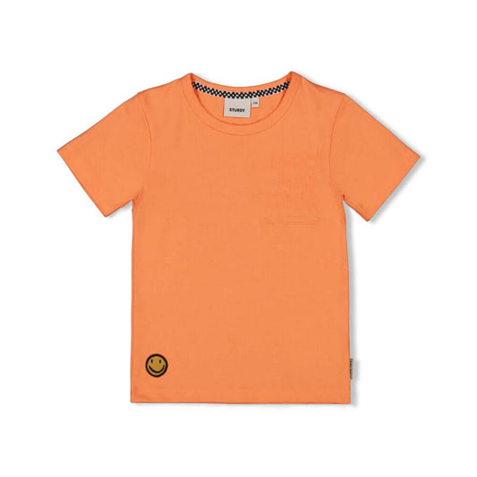 Sturdy T-shirt Checkmate neon oranje