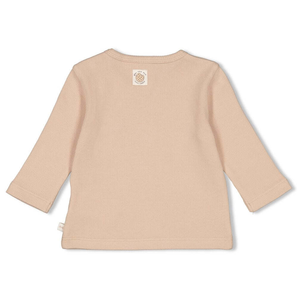 Feetje Longsleeve rib, Cute Cookie Zand