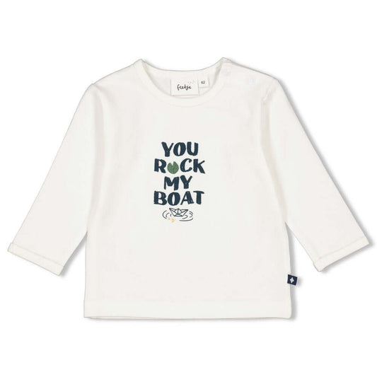 Feetje Longsleeve Rock My Boat, Offwhite