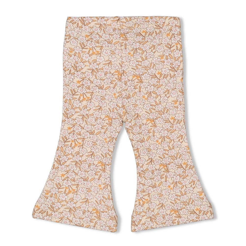 Feetje Flare broek Flower Field, Creme