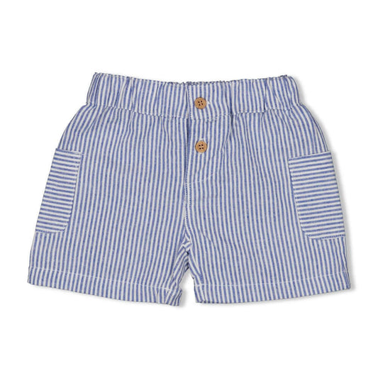 Feetje Jongens, Short streep chambray, Seaside Happiness, Shambray