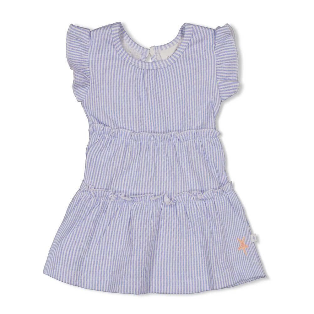 Feetje Meisjes Jurk crinkle streep, Sea La Vie, Lavendel