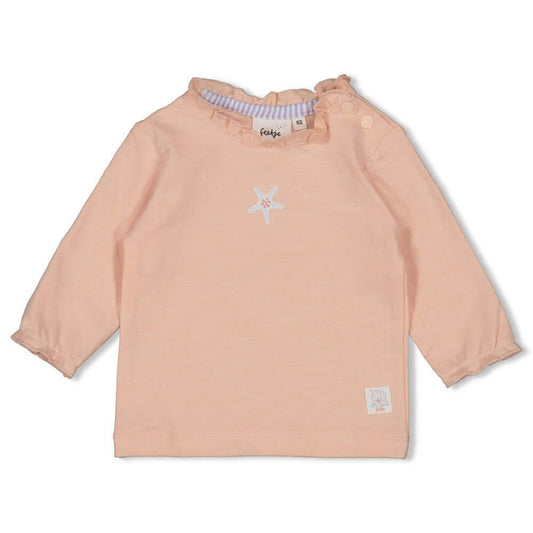 Feetje Meisjes Longsleeve, Seaside Happiness, Roze