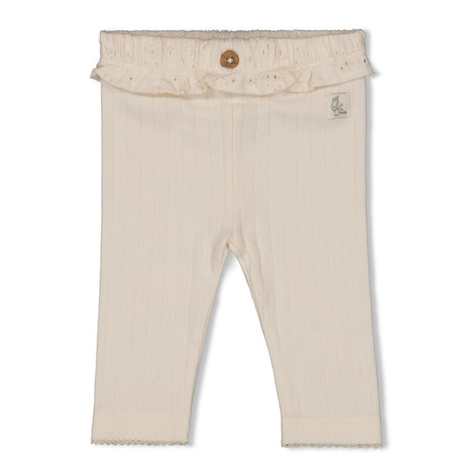 Feetje Meisje, Legging pointelle rib, Let Your Dreams Blossom, Off White