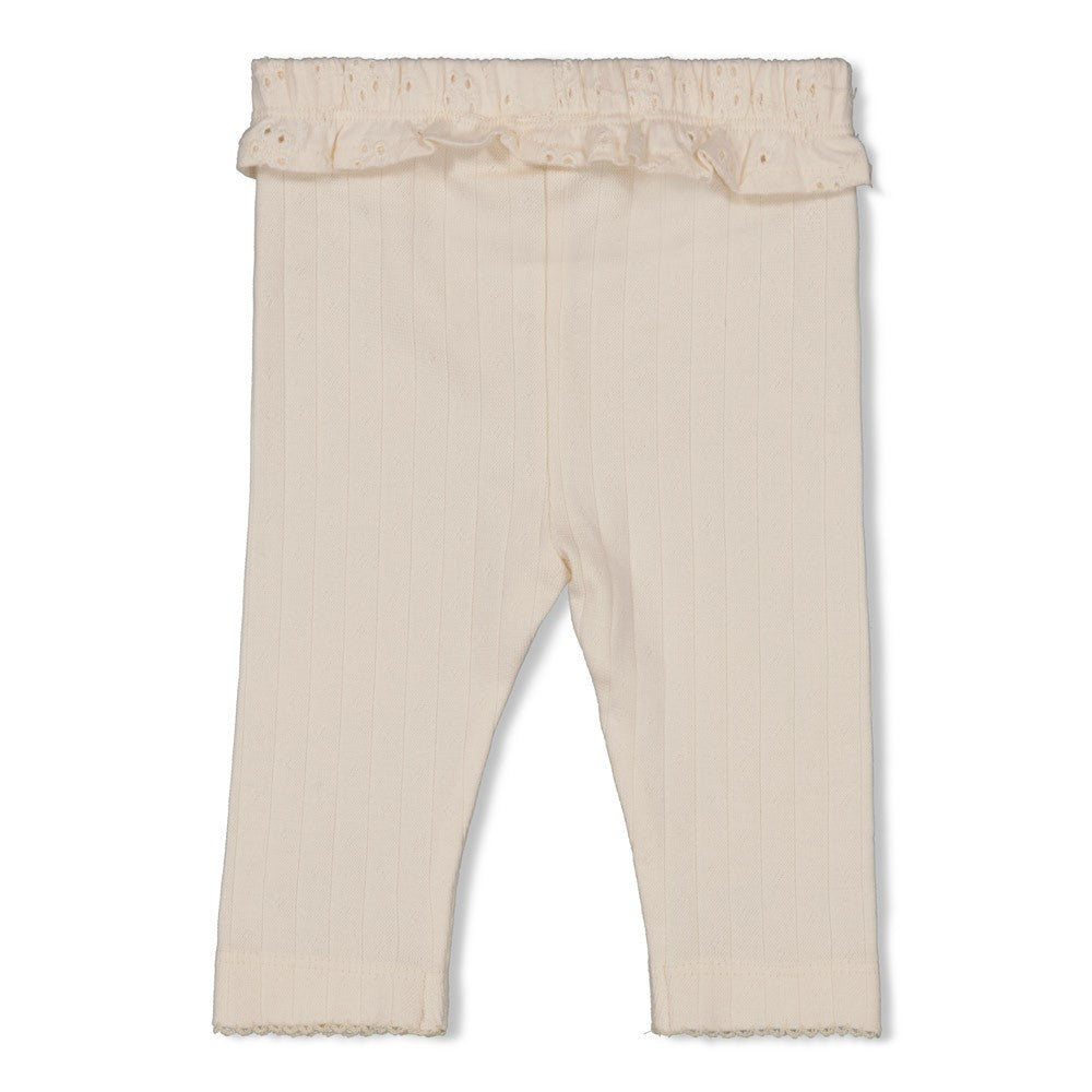Feetje Meisje, Legging pointelle rib, Let Your Dreams Blossom, Off White