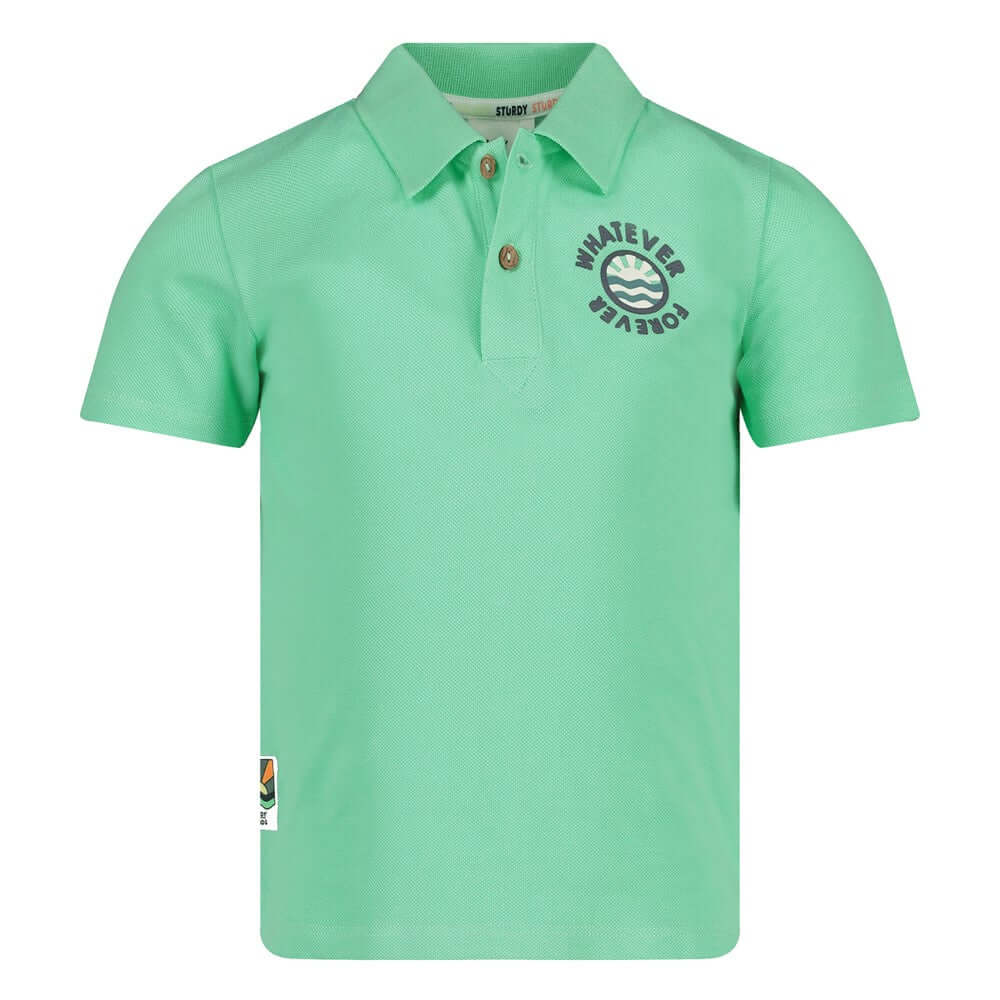 Sturdy Jongens Polo, Lagoon Legends, Groen