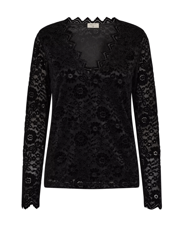 Freequent Gry Blouse Velvet Black