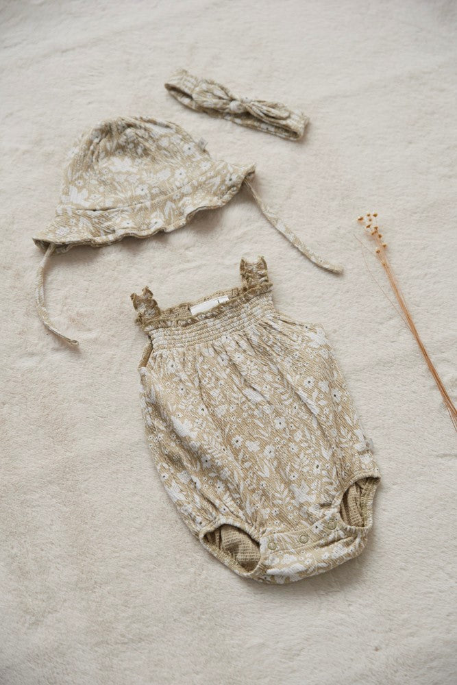 Feetje Meisje, Zonnehoed crinkle AOP, Let Your Dreams Blossom