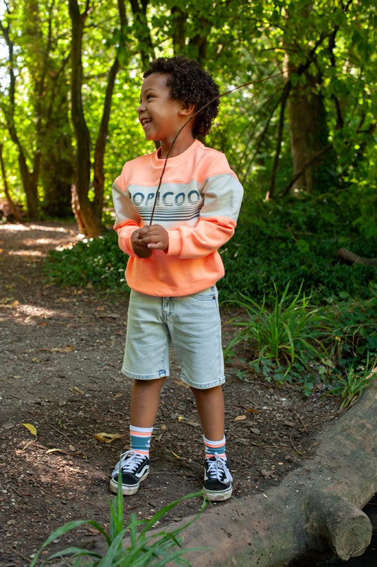 Sturdy Jongens Short denim,Summer Denims, Light Blue Denim