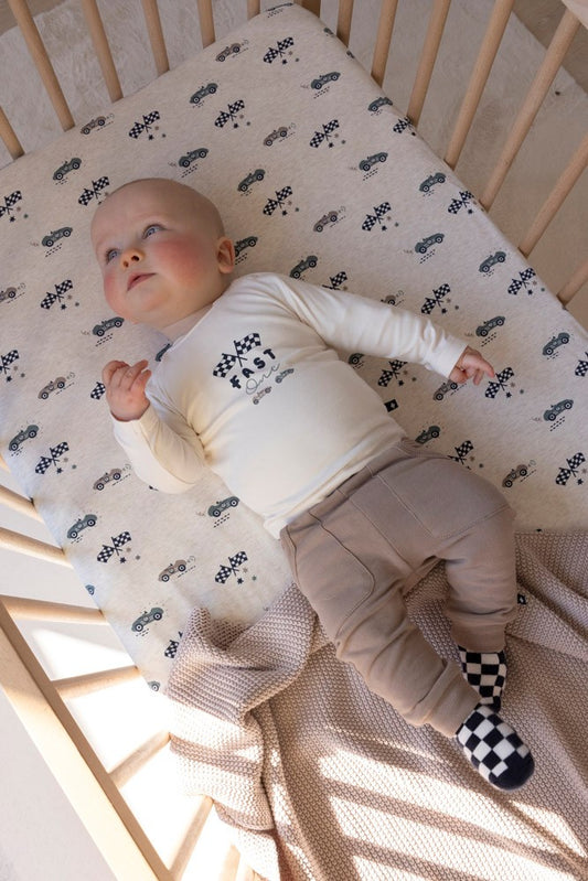 Feetje Longsleeve, LET'S GO, Offwhite