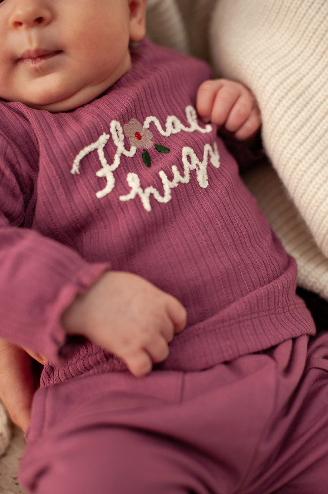 Feetje,Longsleeve rib - Afternoon Tea, Berry