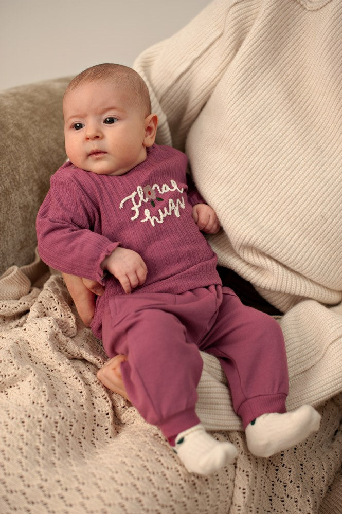 Feetje,Longsleeve rib - Afternoon Tea, Berry