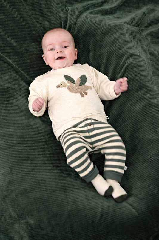 Feetje, Sweater - Wiggle and Waddle, Offwhite Melange