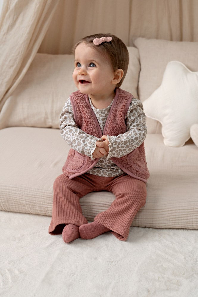 Feetje, Flare broek rib - Dress to Impress,Mauve