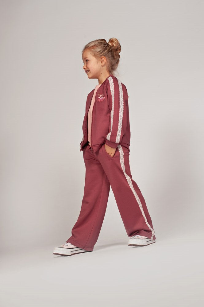 Jubel, Sporty broek - Moon Flowers, Mauve