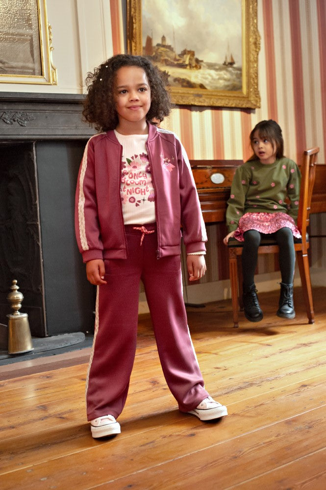 Jubel, Sporty broek - Moon Flowers, Mauve