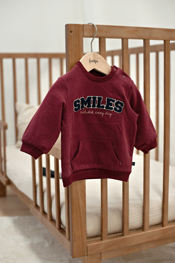 Feetje, Sweater - Built for Fun,Bordeaux