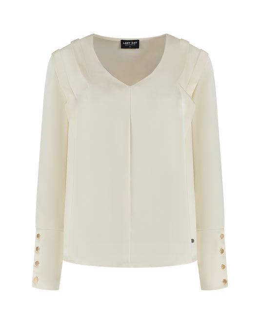 Lady Day,  Sheri Top, Wool White